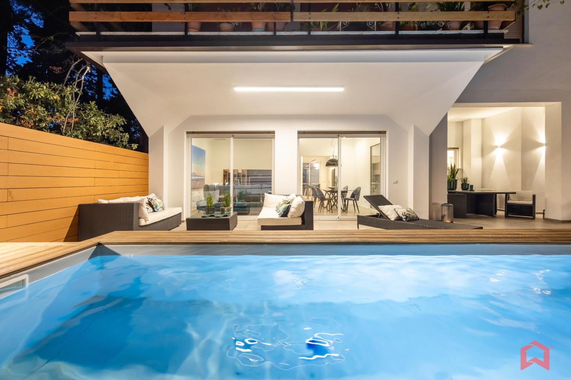 Appartamento In Villa Con Piscina Privata Palermo Exterior photo