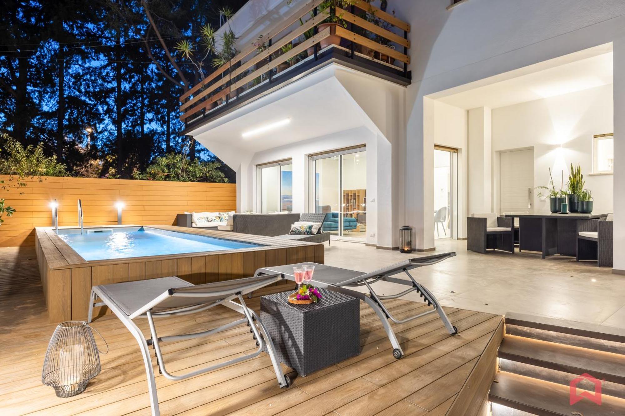 Appartamento In Villa Con Piscina Privata Palermo Exterior photo