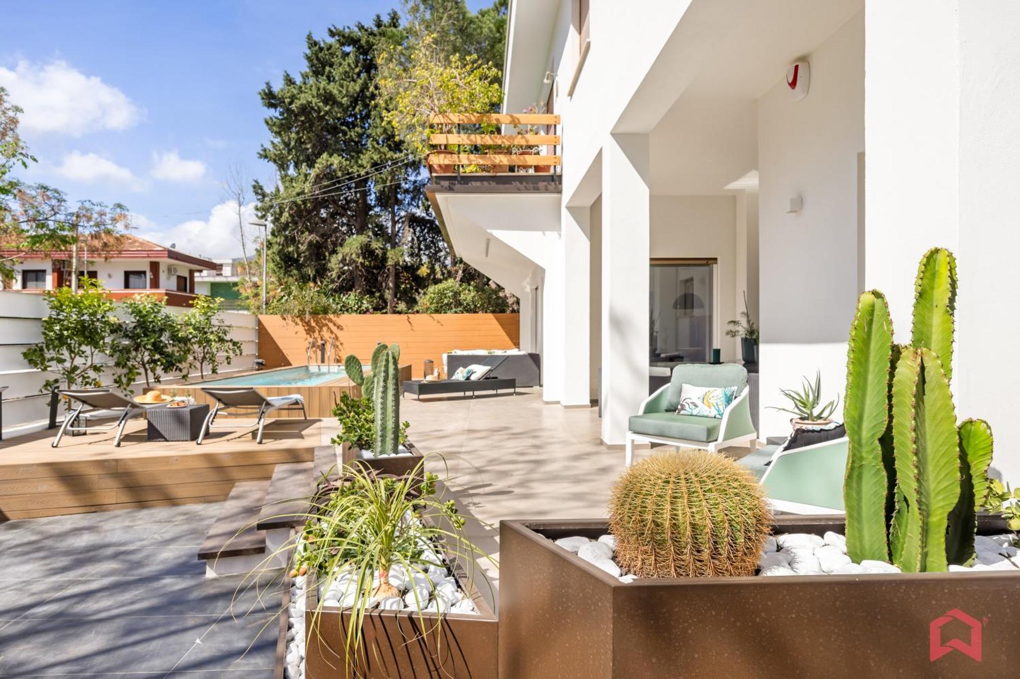 Appartamento In Villa Con Piscina Privata Palermo Exterior photo